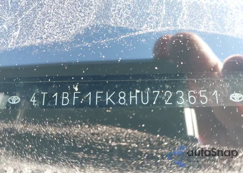 2017 Toyota Camry Le z USA, uszkodzony, nr VIN 4T1BF1FK8HU723651